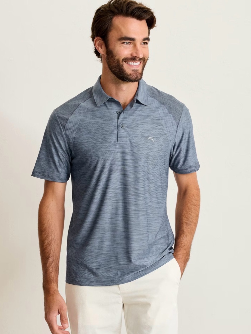 Tommy Bahama Palm Coast Pro IslandZone Polo Gray Size X-Large